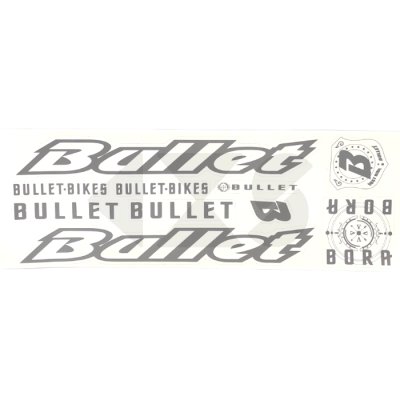 Αυτοκόλλητα Bullet Bora BMX Grey