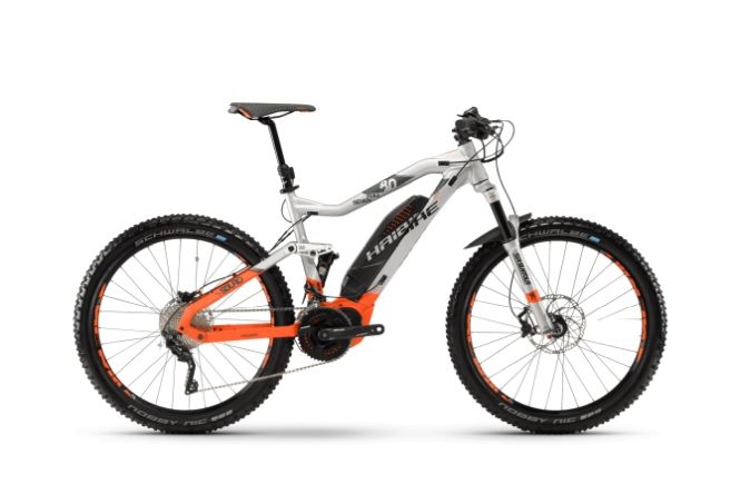 Ποδήλατο Ηλεκτρικό Haibike sDuro FullSeven 8.0 2018 Yamaha - Silver/Orange/Olive matt