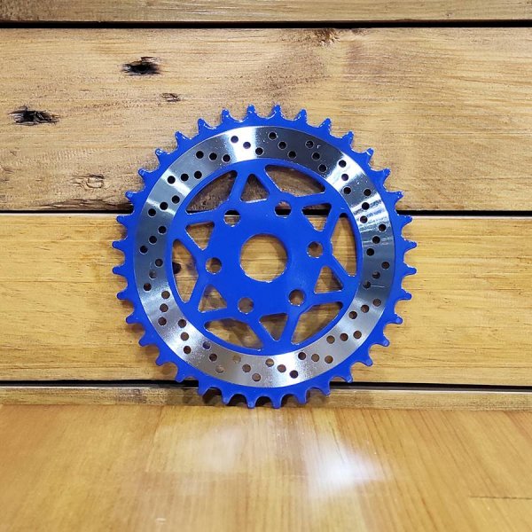 NOS Δίσκος Σιδερένιος TORQ/HARO FUSION Style  BMX 36T Blue