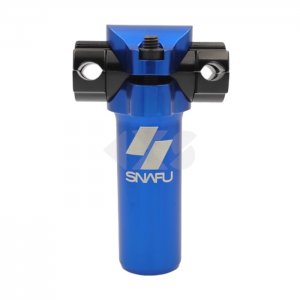 Ντίζα σέλας Snafu BMX J-Bar 25.4mm Short Railed Micro Adjust Seat Post (75mm) Blue