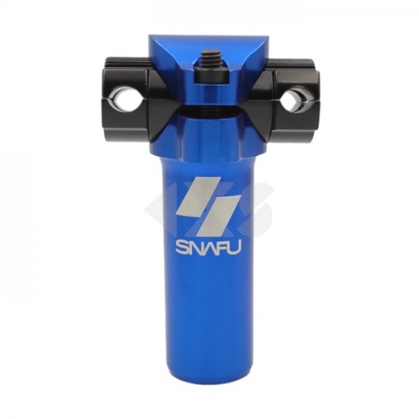 Ντίζα σέλας Snafu BMX J-Bar Short Railed Micro Adjust Seat Post (75mm) Blue