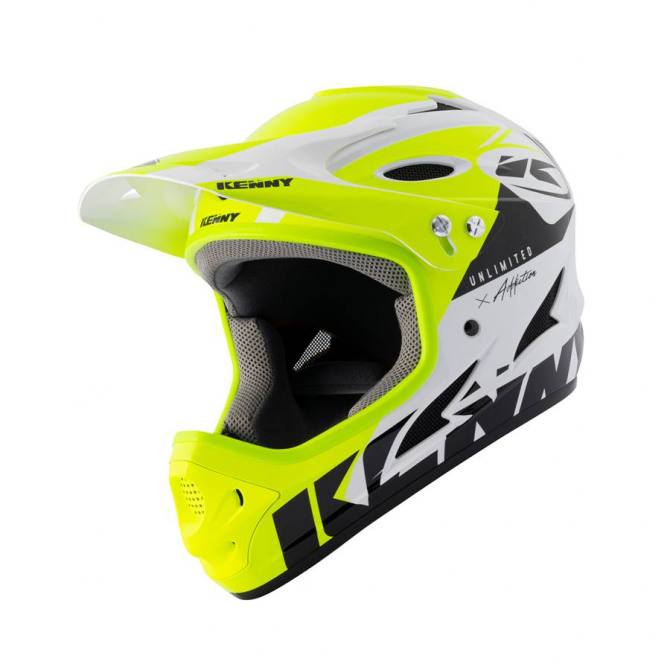 Κράνος KENNY Downhill White / Neon Yellow