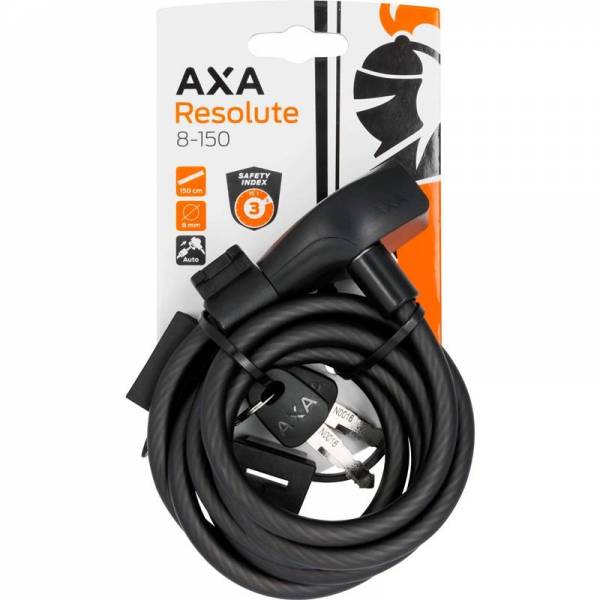 Κλειδαριά Σπιράλ AXA RESOLUTE 150/8 - 8mm x 150cm με Βάση