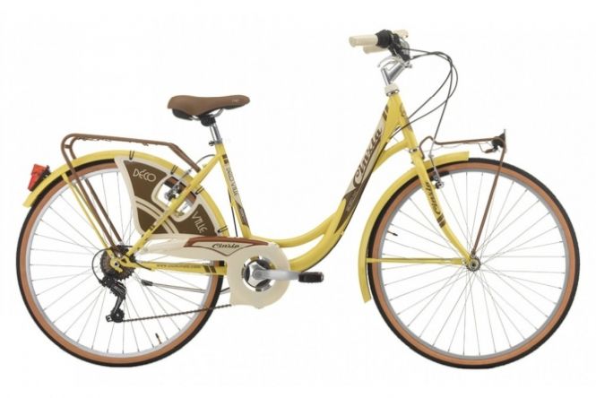 Ποδήλατο City CINZIA 26&quot; DECOVILLE LADY 6 Speeds Pastel Yellow