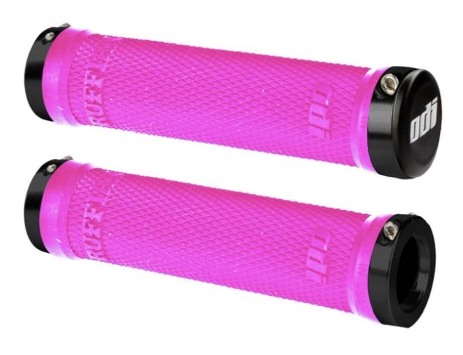 Χειρολαβές ODI Ruffian MTB Lock-On Pink with Black Clamps