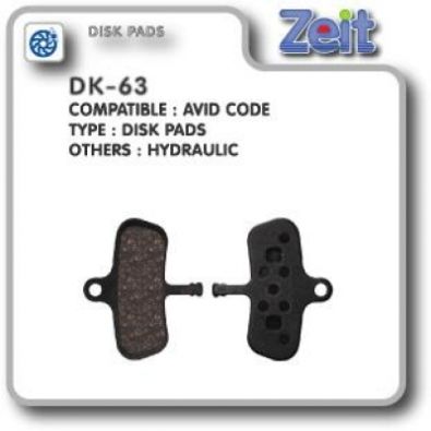 Τακάκια Δισκοφρένου ZEIT Avid Code / Code 5 2007-2010 Disc Brake Pads Organic