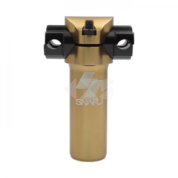 Ντίζα σέλας Snafu BMX J-Bar Short Railed Micro Adjust Seat Post (75mm) Gold