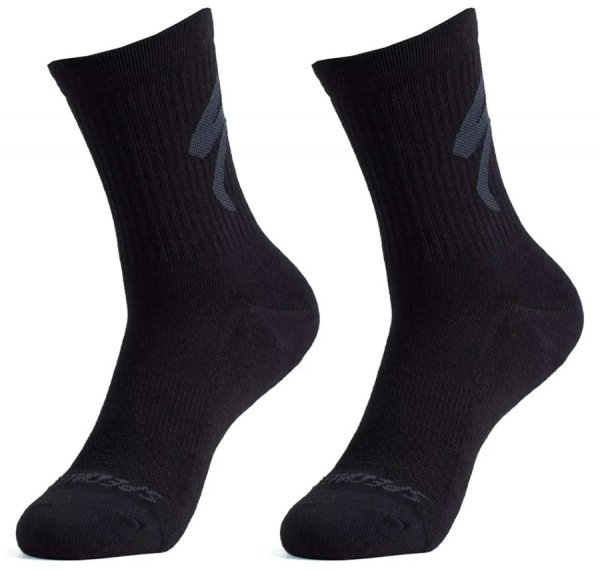 Κάλτσες Specialized Cotton Tall Logo Socks Black
