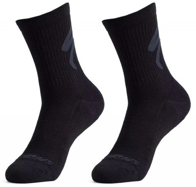 Κάλτσες Specialized Cotton Tall Logo Socks Black