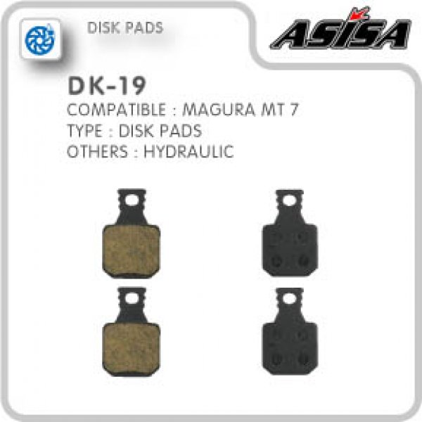 Τακάκια Μεταλλικά ASISA DK-19s για Magura MT5 / MT7