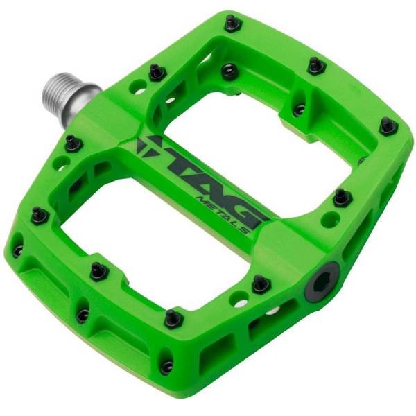 Πετάλια TAG Metals MTB T3 NYLON PEDAL Green (Ζεύγος)