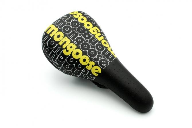 Σέλλα BMX Mongoose Black/Yellow Logo