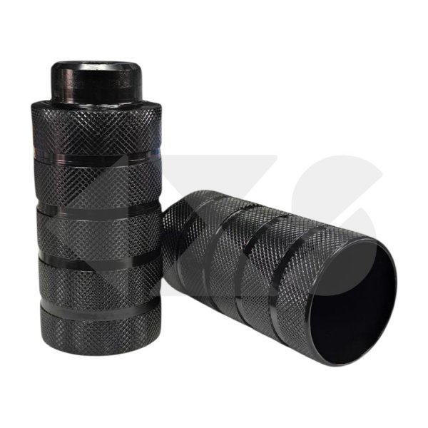 Σετ Αναβατήρες FAT Σιδερένιοι BMX CH-5012 ED Steel για 14mm Άξονα  Black