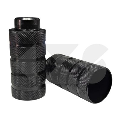 Σετ Αναβατήρες FAT Σιδερένιοι BMX CH-5012 ED Steel για 14mm Άξονα  Black