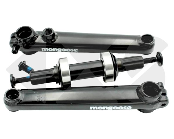 Πεταλιέρα Mongoose BMX 3pc Chromoly 170mm Black
