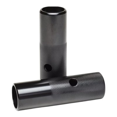 Σετ Αναβατήρες Steel BMX βιδωτοί για 14mm Άξονα Black