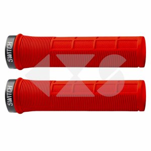 Χειρολαβές Switch SUPERGRIP Lock On  Κόκκινο με Μαύρο Lock On