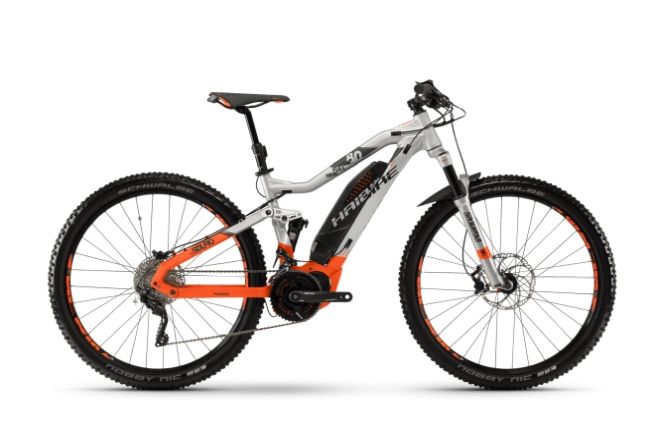 Ποδήλατο Ηλεκτρικό Haibike sDuro FullNine 8.0 2018 Yamaha - Silver/Orange/Olive matt