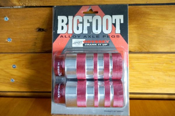 NOS/NIB Αναβατήρες ODYSSEY BIG FOOT Alloy Pegs 3/8 - 10mm Red