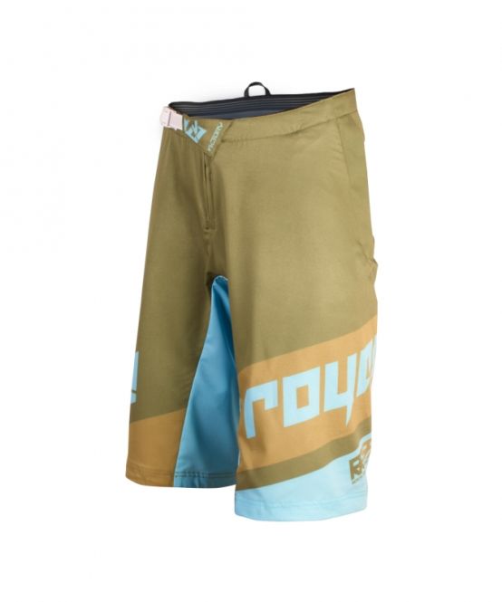 Royal Racing Victory Race Shorts  Olive Light Blue