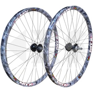 Σετ Τροχών MTB 26&#039;&#039; Sun Ringle MTX33 DISC Rim 36H - Βιδωτό Ελεύθερο Κλειστά Ρουλεμάν Disc 6 Bolt 36H  -Winter Camo