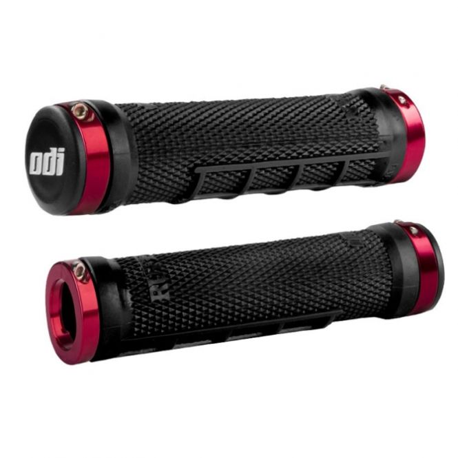 Χειρολαβές ODI Ruffian MX MTB Lock-On Black with Red Clamps