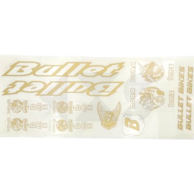 Αυτοκόλλητα Bullet Bora BMX Gold Big 1221