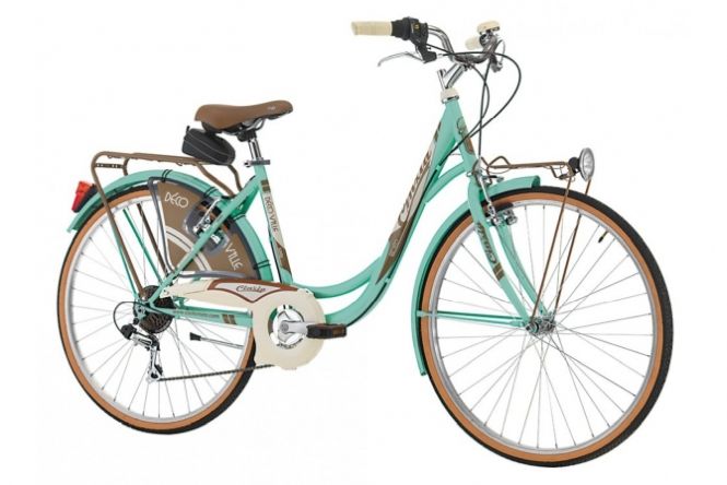 Ποδήλατο City CINZIA 26&quot; DECOVILLE LADY 6 SPEEDS MINT GREEN