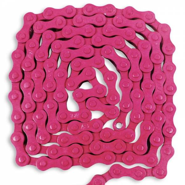 Αλυσίδα YBN BMX S410-HX Singlespeed Chain 1/2 x 1/8 Teflon Pink