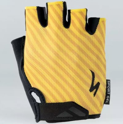 Γάντια Specialized Body Geometry Sport Gel Short Finger Gloves Brassy Yellow Stripe