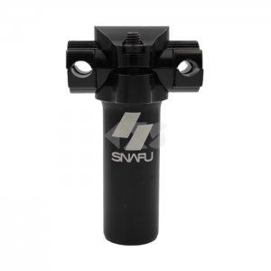 Ντίζα σέλας Snafu BMX J-Bar 25.4mm Short Railed Micro Adjust Seat Post (75mm) Black