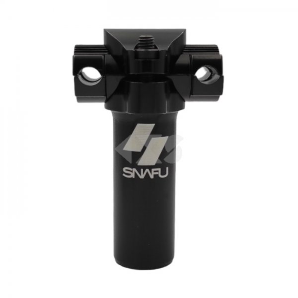 Ντίζα σέλας Snafu BMX J-Bar Short Railed Micro Adjust Seat Post (75mm) Black