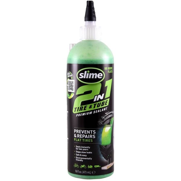 Υγρό SLIME 2in1 SEALANT για Αεροθάλαμο &amp; Tubeless 16oz/473ml