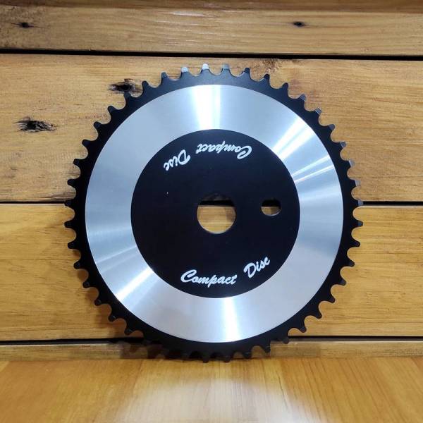 NOS Compact Disc Δίσκος BMX Alloy Chainring TRACER Style Sprocket 44T Logo (Old School Schwinn)