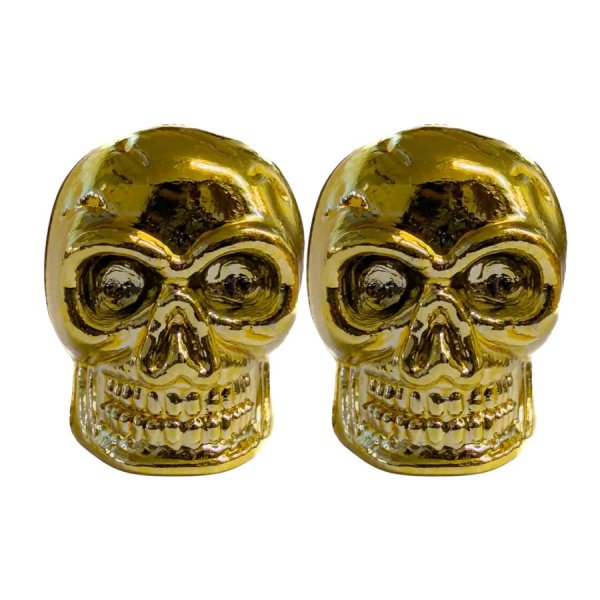 Καπάκια Βαλβίδας Ζεύγος Νεκροκεφαλή A/V Gold