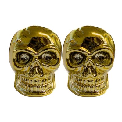 Καπάκια Βαλβίδας Ζεύγος Νεκροκεφαλή A/V Gold