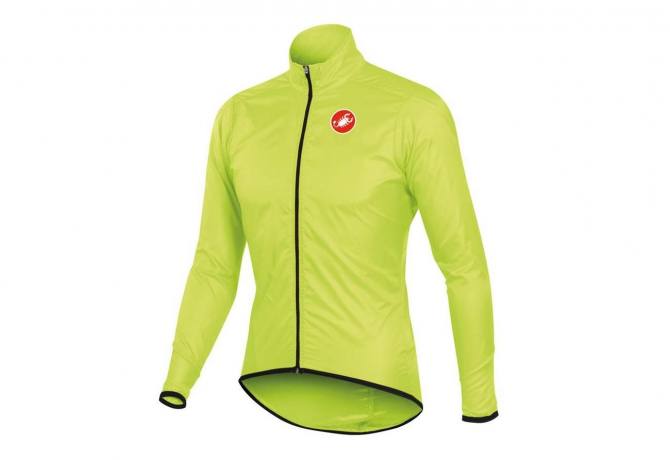 Αντιανεμικό Castelli Squadra Long Jacket - Yellow