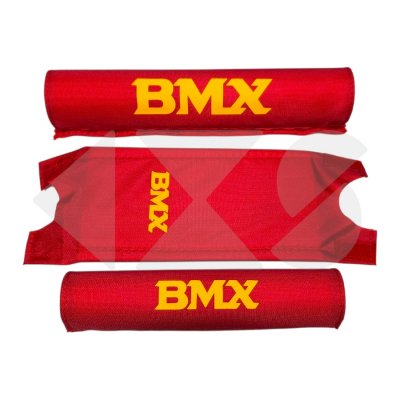 Σετ Μπαρετάκια BMX VINTAGE Προστατευτικά Ποδηλάτου για 18&#039;&#039;-20&#039;&#039; Red