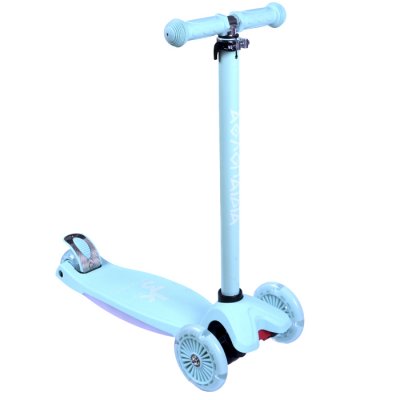 Πατίνι τρίτροχο (Scooter) Αθλοπαιδιά με φωτιζόμενη βάση και ροδάκια Μέντα