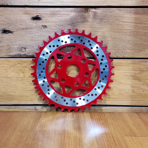 NOS Δίσκος Σιδερένιος TORQ/HARO FUSION Style  BMX 36T Red