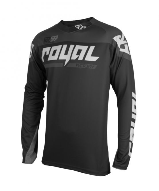 Royal Racing Victory Race Jersey  Black-Grey