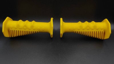 NOS &Chi;&epsilon;&iota;&rho;&omicron;&lambda;&alpha;&beta;έ&sigmaf; BREVETTATO ''Cobra Style'' Old School Grips Yellow - Made In Italy