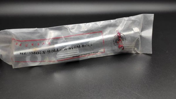 NOS NIB Odyssey &Beta;ί&delta;&alpha; &Lambda;&alpha;&iota;&mu;&omicron;ύ BMX &mu;&epsilon; &Tau;&rho;ύ&pi;&alpha; &gamma;&iota;&alpha; &Rho;ό&tau;&omicron;&rho;&alpha;  Hollow Stem Bolt Chromoly with 2 Wedges