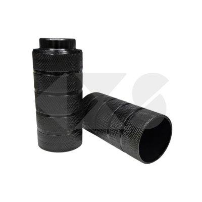 Σετ Αναβατήρες FAT Steel BMX βιδωτοί για 14mm Άξονα Black