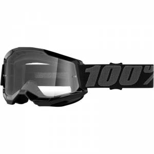 Μάσκα 100% Strata 2 Black Clear Lens