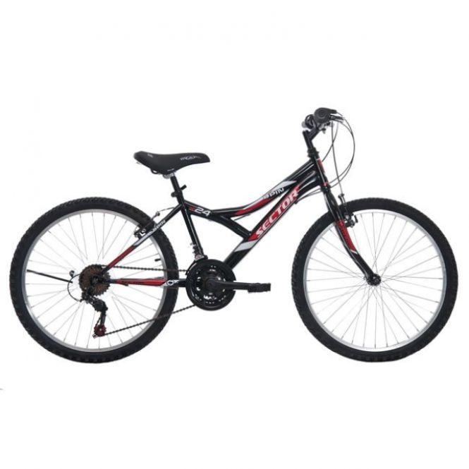 Ποδήλατο SECTOR SPIN 24&#039;&#039; Hard 18 Spd  Μαύρο/Κόκκινο