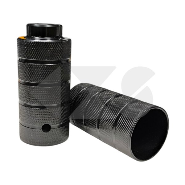 Σετ Αναβατήρες FAT Σιδερένιοι BMX RMS βιδωτοί για 10mm Άξονα Black
