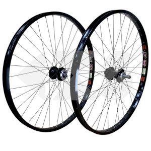Σετ Τροχών MTB 26&#039;&#039; Sun Ringle RHYNO LITE XL DISC / V Brake Rim 36H - Βιδωτό Ελεύθερο Κλειστά Ρουλεμάν Disc 6 Bolt 36H  - Black