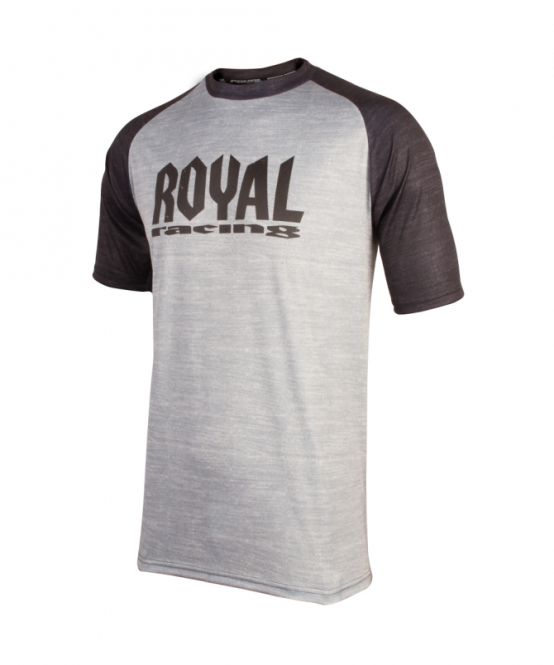 Royal Racing Heritage Short Sleeve Jersey  Grey-Black