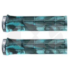 Χειρολαβές Switch SUPERGRIP Lock On Smoke Blue με Μαύρο Lock On